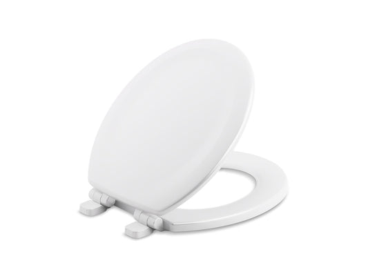 Stonewood Quiet-Close Round Toilet Seat in White