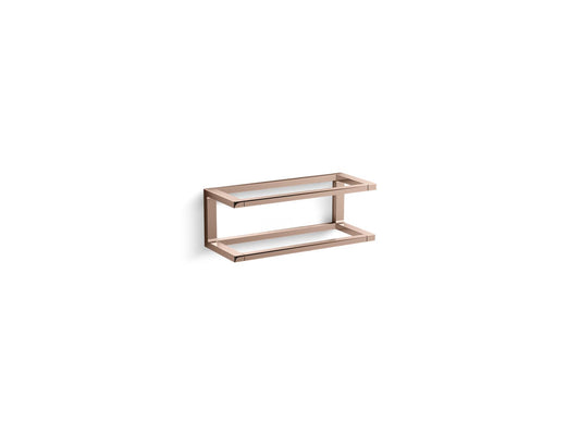 Draft 11.81" Towel Bar in Vibrant Rose Gold