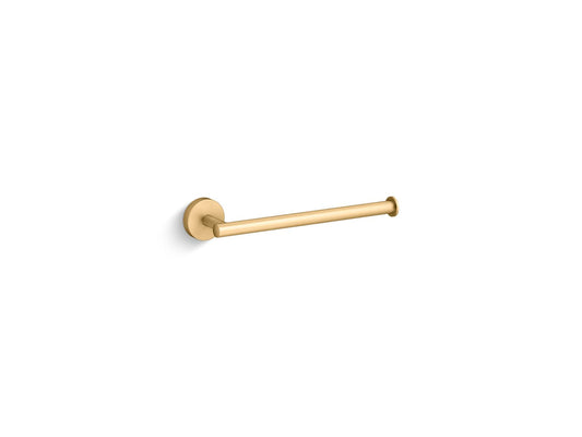 Elate 9.13" Towel Arm in Vibrant Brushed Moderne Brass