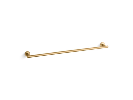 Purist 31.88" Towel Bar in Vibrant Brushed Moderne Brass