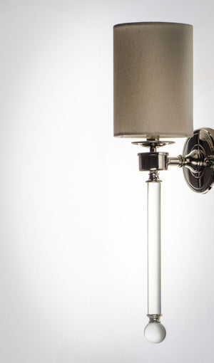 Lucent 21' Single Light Wall Sconce in Polished Nickel