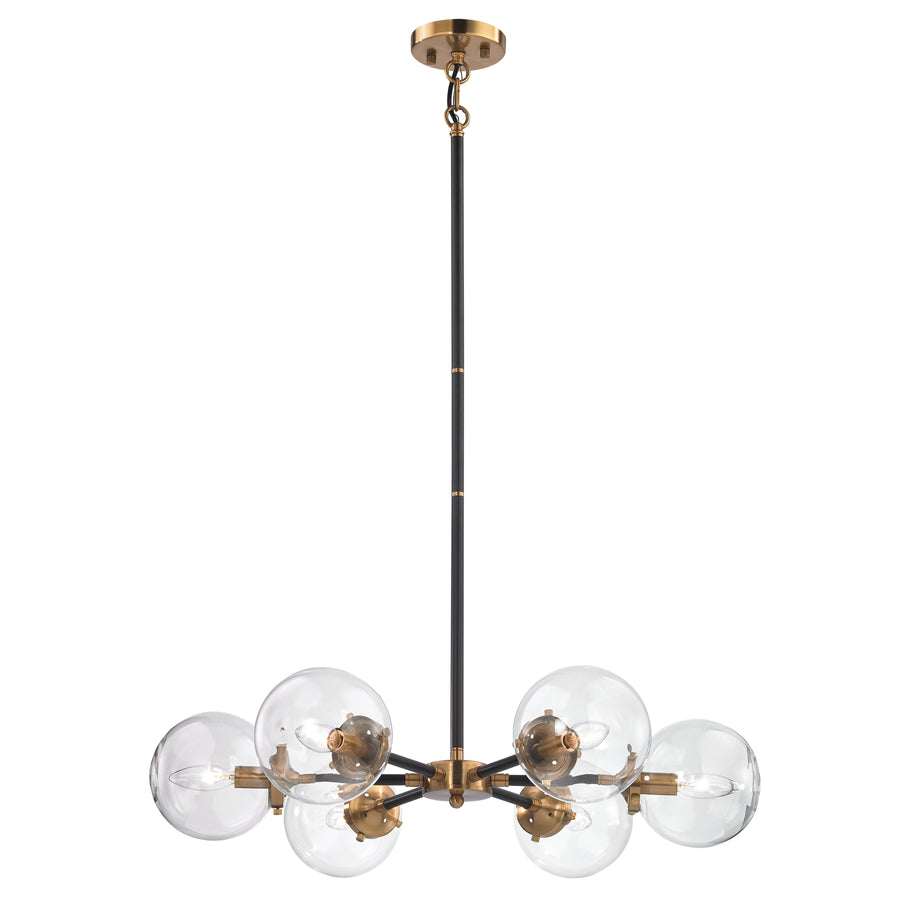 Boudreaux 28' 6 Light Chandelier in Antique Gold