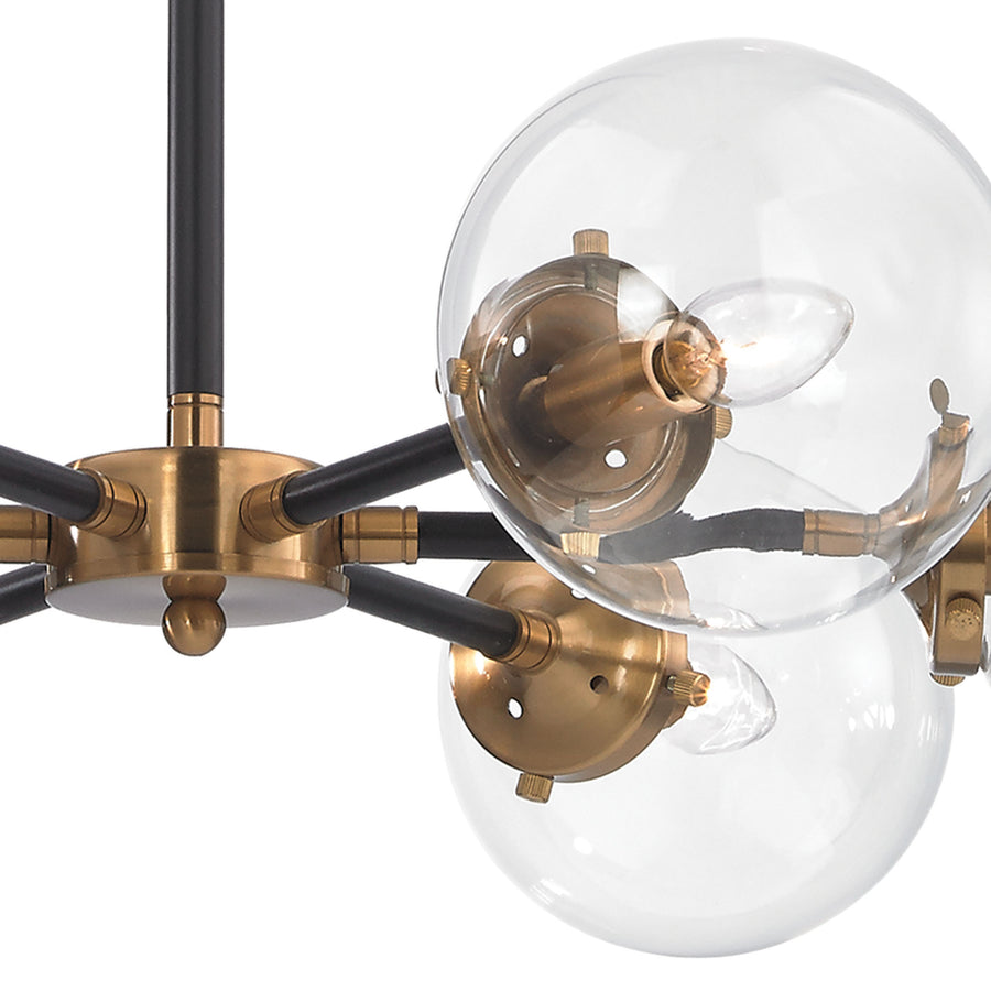 Boudreaux 28' 6 Light Chandelier in Antique Gold