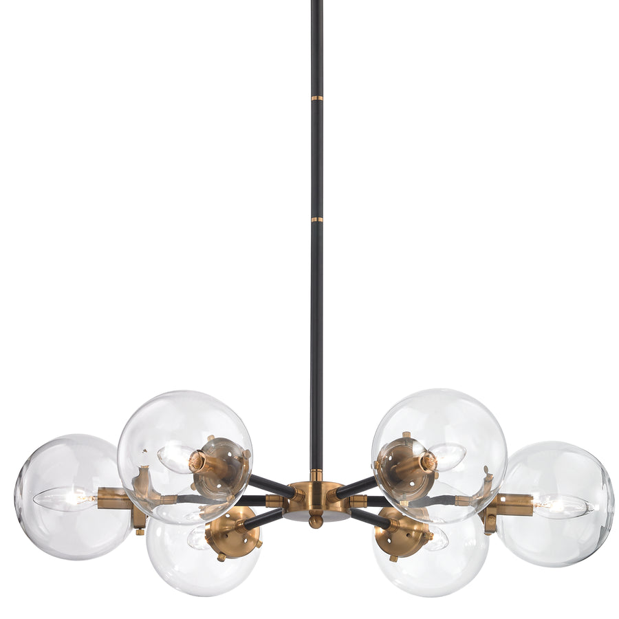 Boudreaux 28' 6 Light Chandelier in Antique Gold