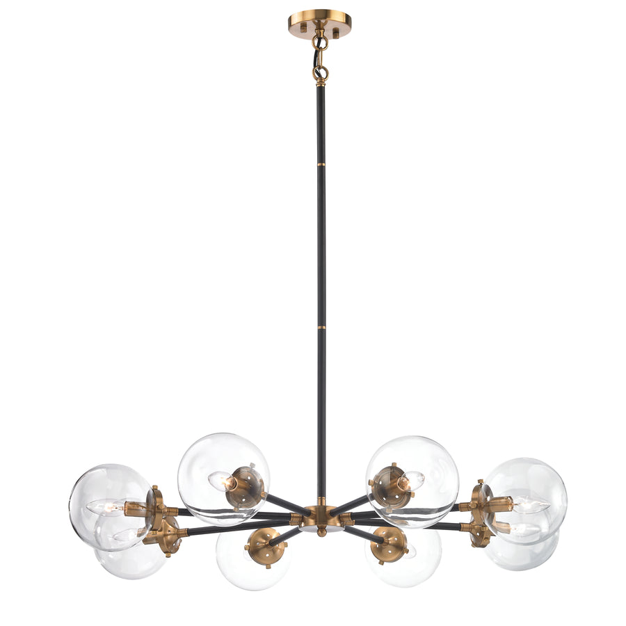 Boudreaux 36' 8 Light Chandelier in Antique Gold