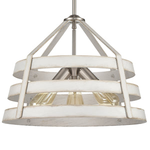 Brigantine 18' 3 Light Chandelier in Satin Nickel