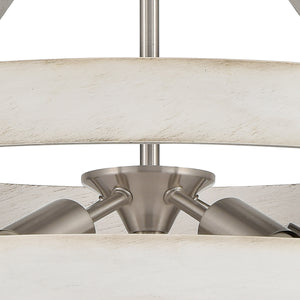 Brigantine 24' 5 Light Chandelier in Satin Nickel
