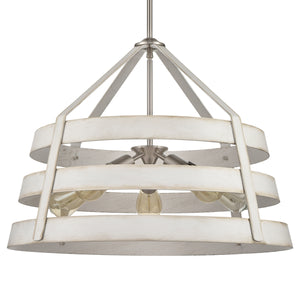 Brigantine 24' 5 Light Chandelier in Satin Nickel