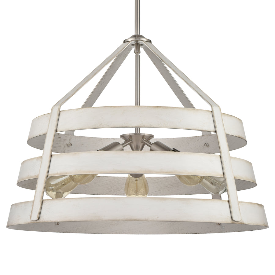 Brigantine 24' 5 Light Chandelier in Satin Nickel