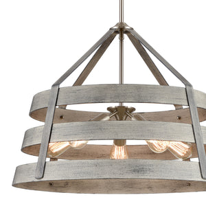 Brigantine 24' 5 Light Chandelier in Weathered Driftwood