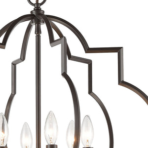 Chandette 22' 6 Light Chandelier in Oil Rubbed Bronze