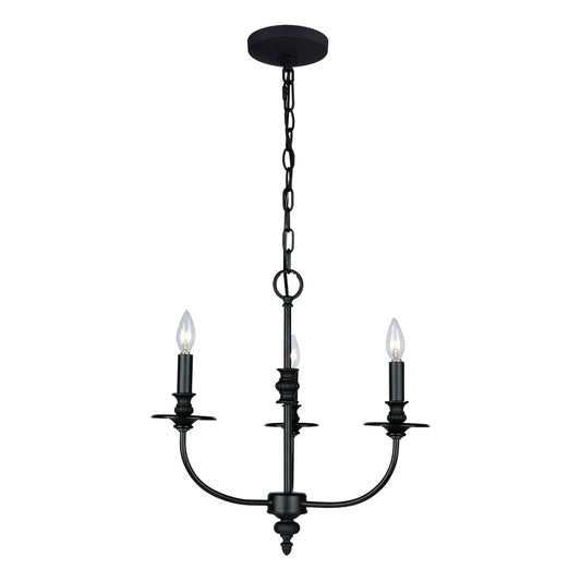 Hartford 18" 3 Light Chandelier in Oil Rubbed Bronze