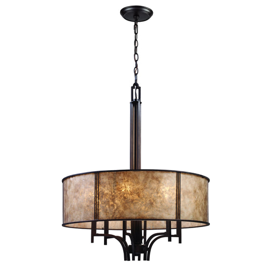 Barringer 24" 6 Light Chandelier in Aged Bronze