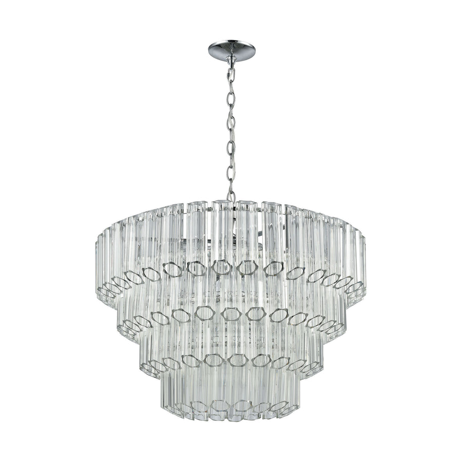 Carrington 26' 7 Light Chandelier in Polished Chrome
