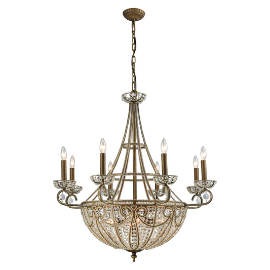 Elizabethan 35" 14 Light Chandelier in Dark Bronze