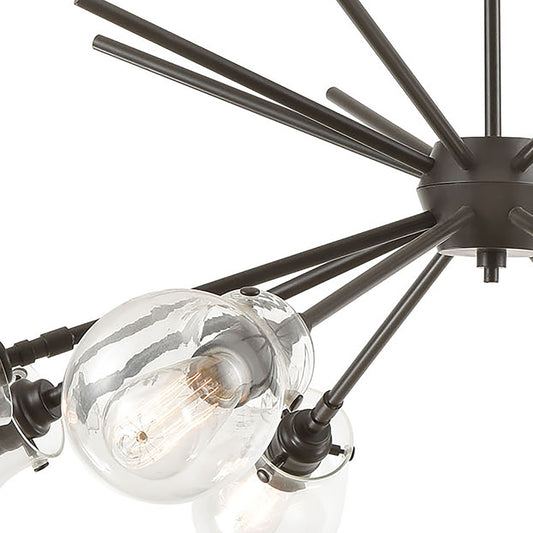 Jaelyn 40" 8 Light Chandelier in Oil Rubbed Bronze