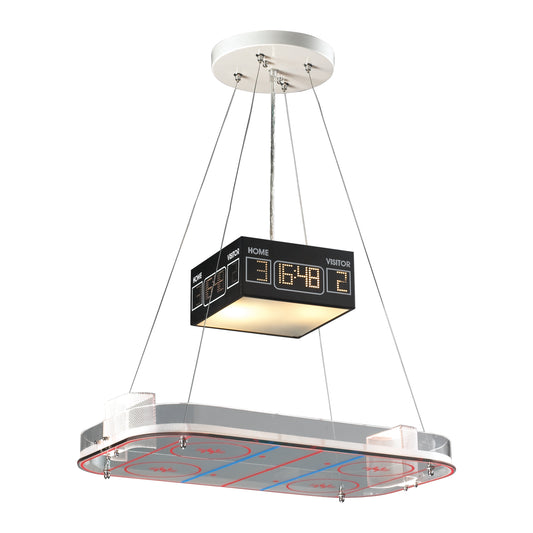 Novelty 22" 2 Light Island Light in Silver