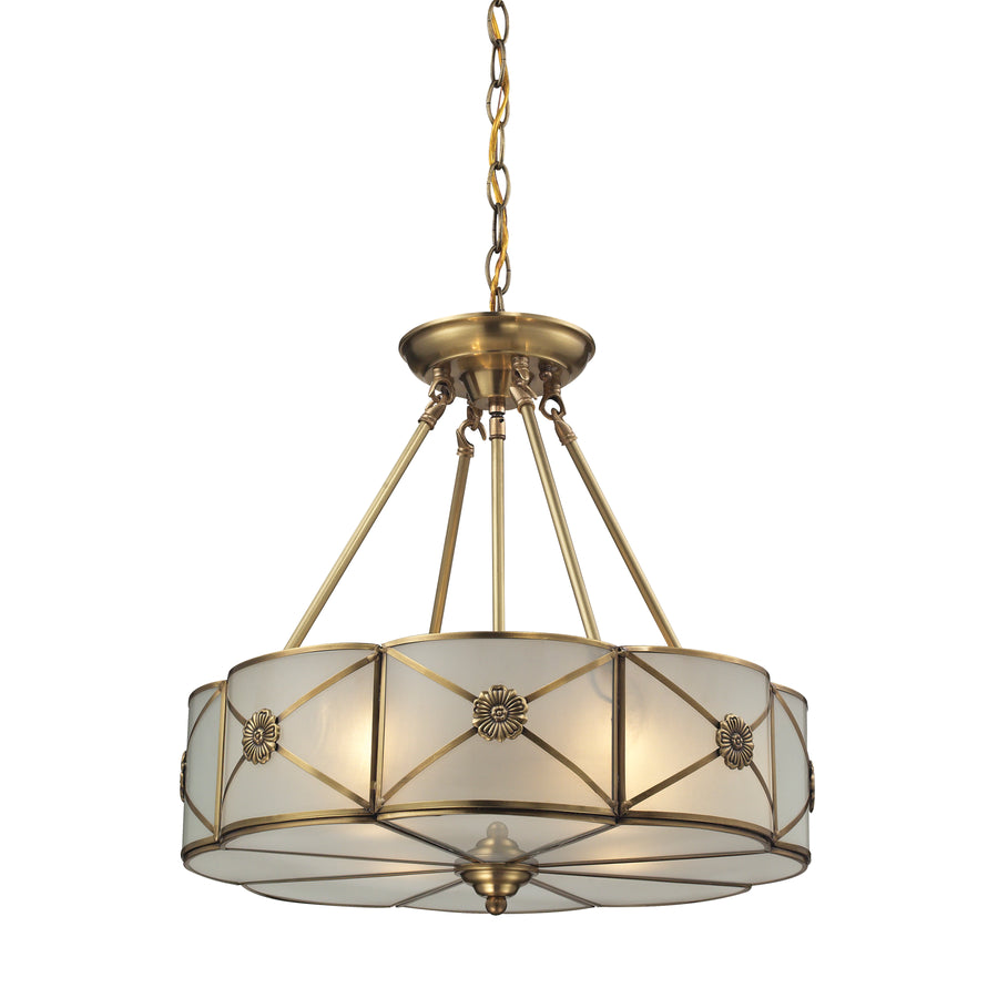 Preston 18' 4 Light Chandelier in Brushed Brass
