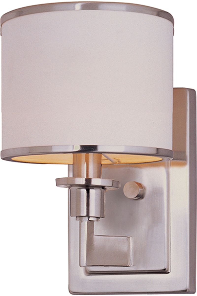 Nexus 9.75' Single Light Wall Sconce in Satin Nickel