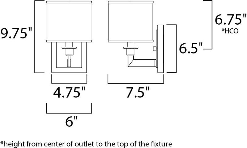 Nexus 9.75' Single Light Wall Sconce in Satin Nickel