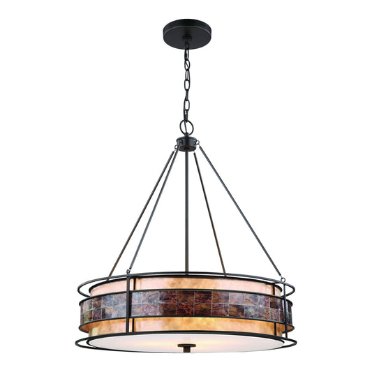 Tremont 24" 3 Light Chandelier in Tiffany Bronze