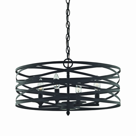 Vorticy 20" 4 Light Chandelier in Oil Rubbed Bronze