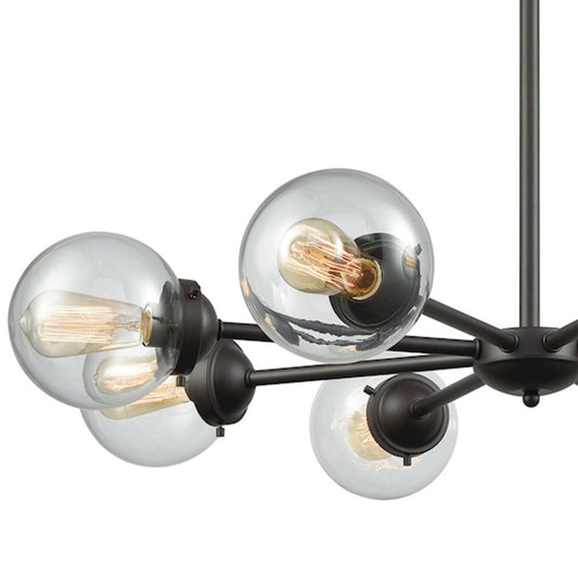 Beckett 37" 8 Light Chandelier in Oil Rubbed Bronze