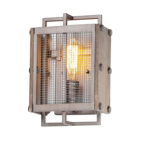 Outland 12' Single Light Wall Sconce in Barn Wood and Weathered Zinc