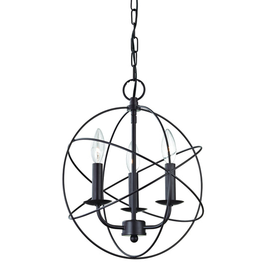 Williamsport 13" 3 Light Chandelier in Oil Rubbed Bronze