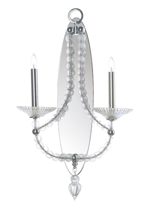 Paris 25.75' 2 Light Wall Sconce in Polished Nickel