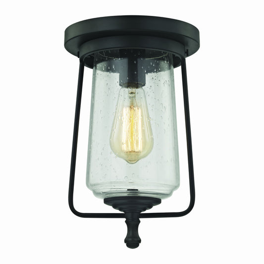 Hamel 8" 1 Light Flush Mount in Oil Rubbed Bronze