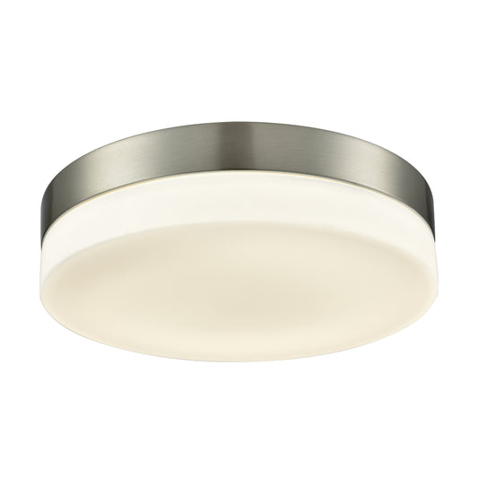 Holmby 11" 1 Light Flush Mount in Satin Nickel