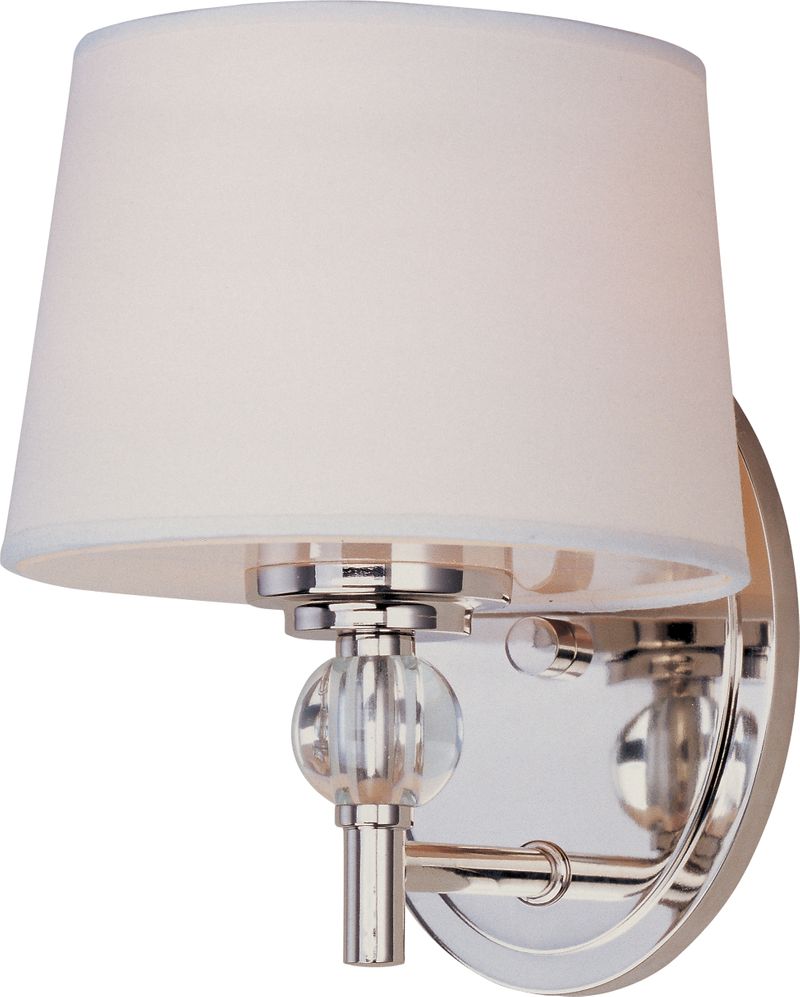 Rondo 8.5' Single Light Wall Sconce in Polished Nickel