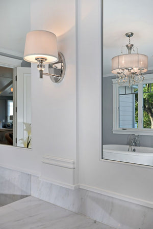 Rondo 8.5' Single Light Wall Sconce in Polished Nickel