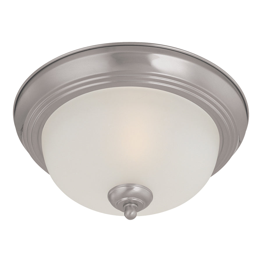 Ceiling Essentials 12' 1 Light Flush Mount in Brushed Nickel