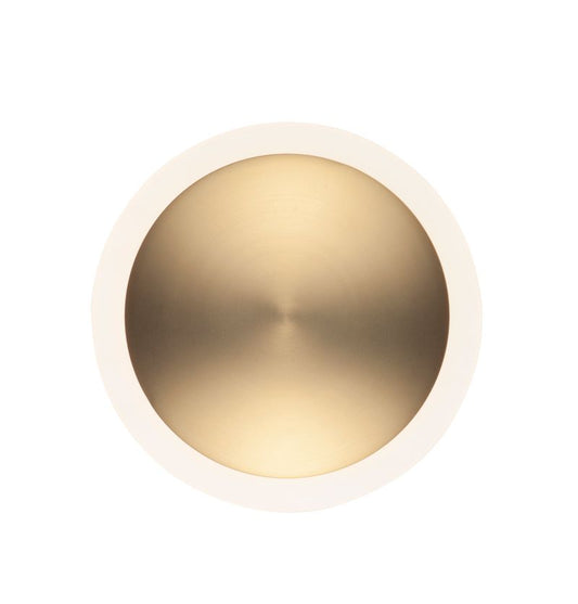 Saucer 7" Single Light Wall Sconce in Black and Gold