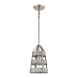Brigantine 7' 1 Light Mini Pendant in Weathered Driftwood