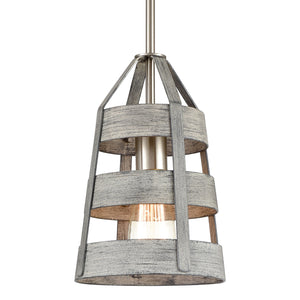 Brigantine 7' 1 Light Mini Pendant in Weathered Driftwood