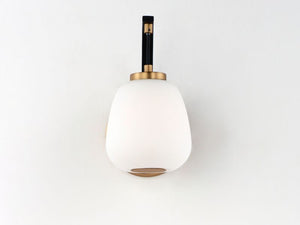 Soji 4.75' Single Light Wall Sconce in Black and Gold