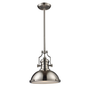 Chadwick 13' 1 Light Pendant in Satin Nickel Metal Shade