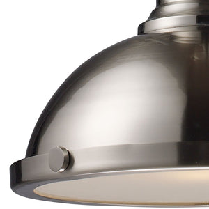 Chadwick 13' 1 Light Pendant in Satin Nickel Metal Shade