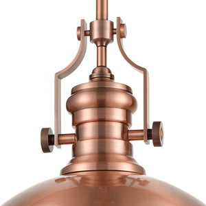 Chadwick 17' 1 Light Pendant in Antique Copper