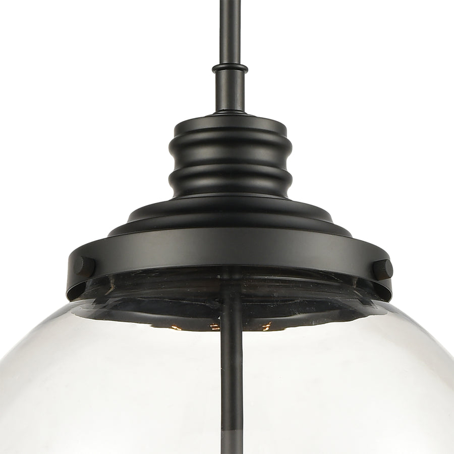 Chandra 13' 4 Light Pendant in Matte Black
