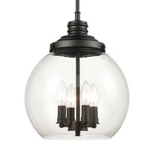 Chandra 13' 4 Light Pendant in Matte Black