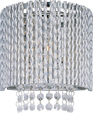Spiral 8.25' Single Light Wall Sconce in Polished Chrome