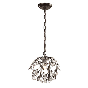 Circeo 10' 1 Light Mini Pendant in Deep Rust