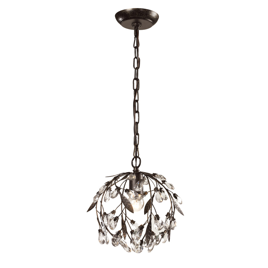Circeo 10' 1 Light Mini Pendant in Deep Rust