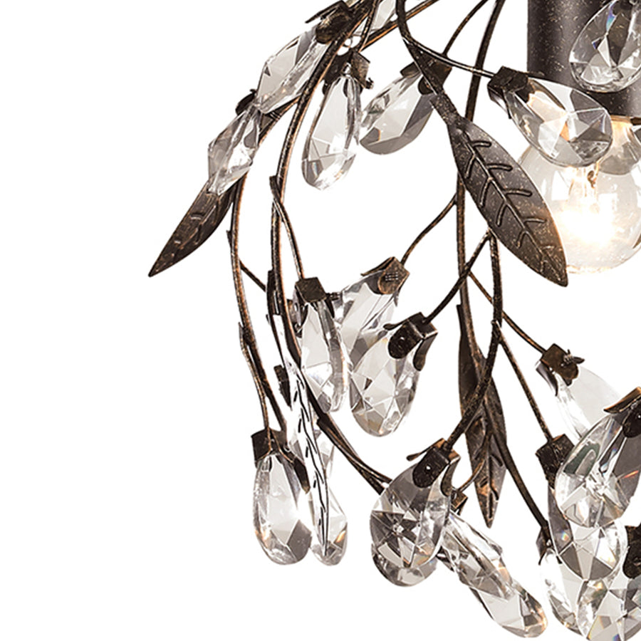 Circeo 10' 1 Light Mini Pendant in Deep Rust