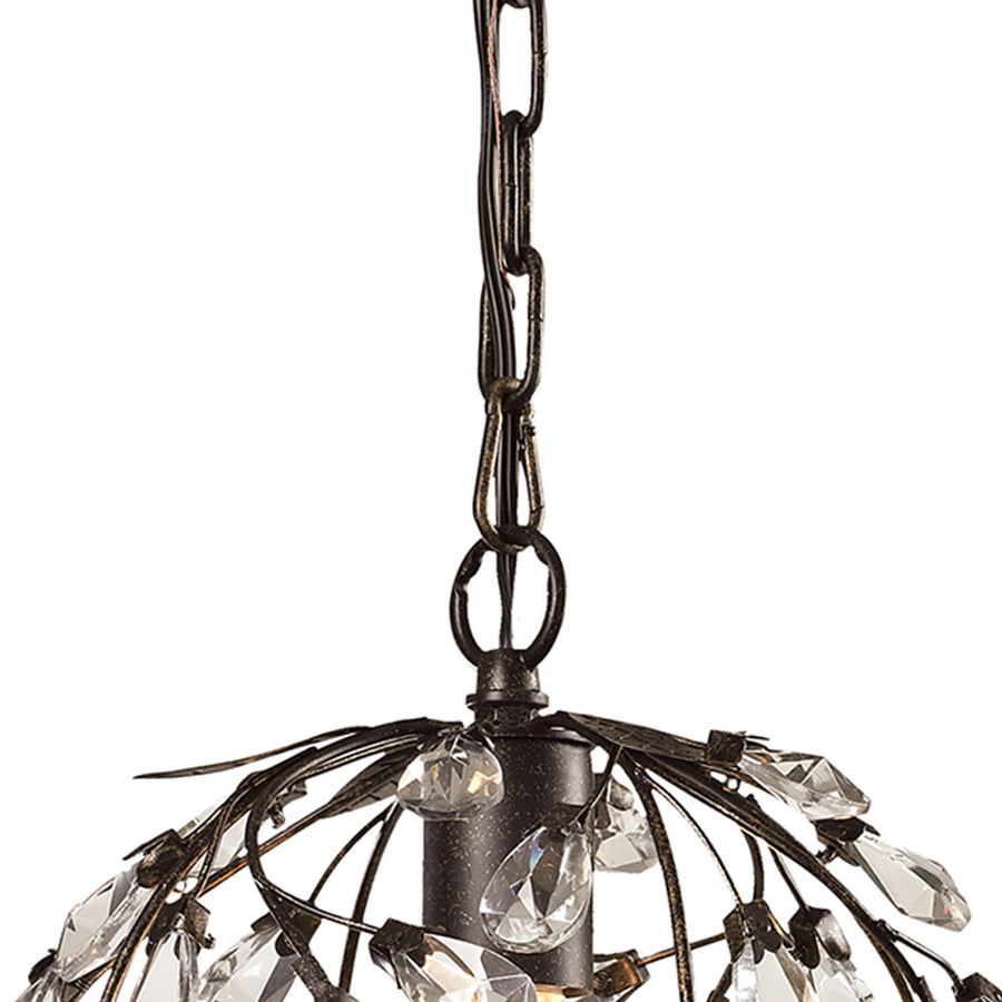 Circeo 10' 1 Light Mini Pendant in Deep Rust