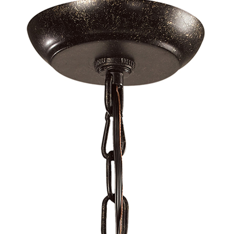 Circeo 10' 1 Light Mini Pendant in Deep Rust